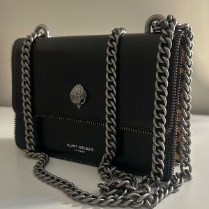 Kurt Geiger Black Chain Crossbody Bag